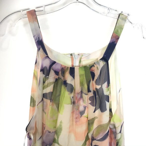 Womens Plus Size 1X ModCloth Essence Of Presence Floral Chiffon Maxi Dress - Picture 6 of 9